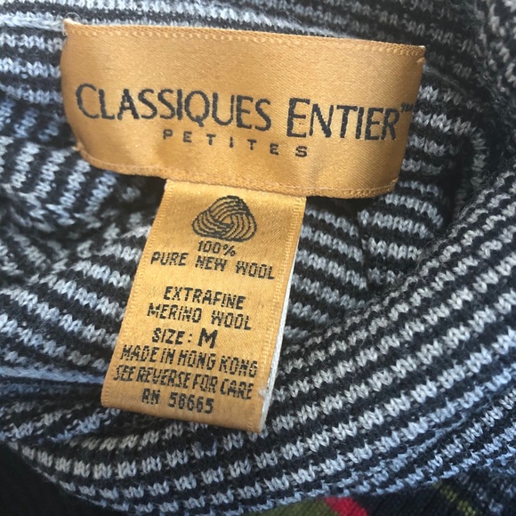 CLASSIQUES ENTIER 100% Merino Wool Sweater Sz PM - Picture 3 of 4